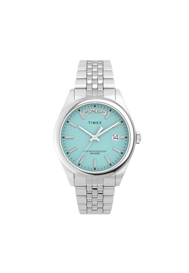 Timex Zegarek Legacy Day and Date Tiffany TW2V68400 Srebrny. Kolor: srebrny