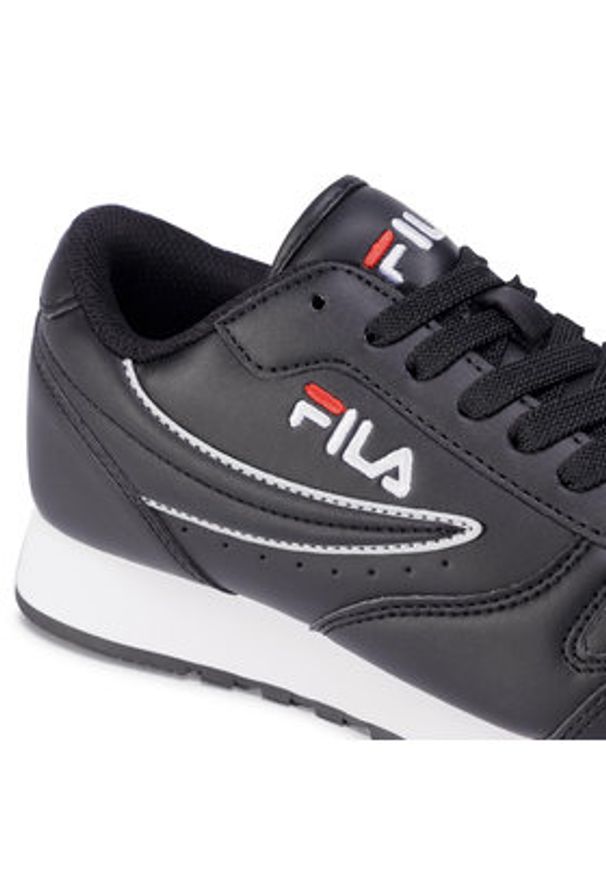 Fila Sneakersy Orbit Low Wmn 1010308.25Y Czarny. Kolor: czarny. Materiał: skóra