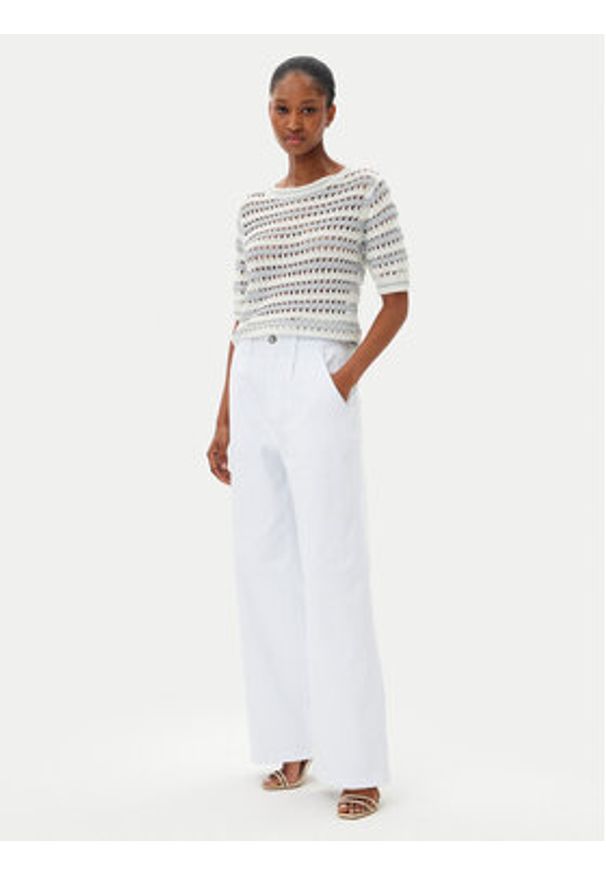 Artigli - ARTIGLI Jeansy ADDE002323 Biały Relaxed Fit. Kolor: biały