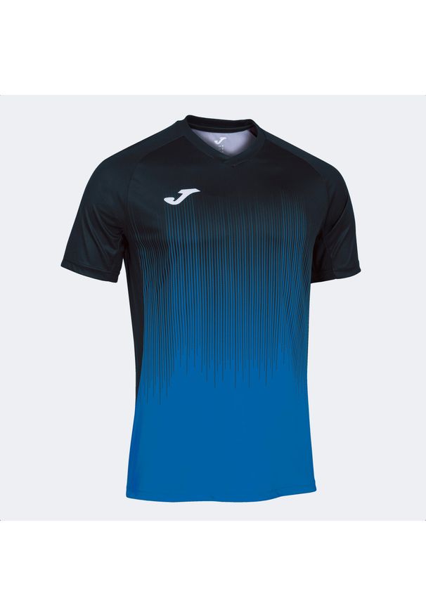 Koszulka do piłki nożnej dla chłopców Joma Tiger IV. Kolor: niebieski, wielokolorowy, czarny. Sport: piłka nożna