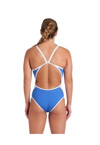 Strój Kąpielowy damski Arena Team Swimsuit Swim Tech Solid. Kolor: niebieski. Materiał: materiał