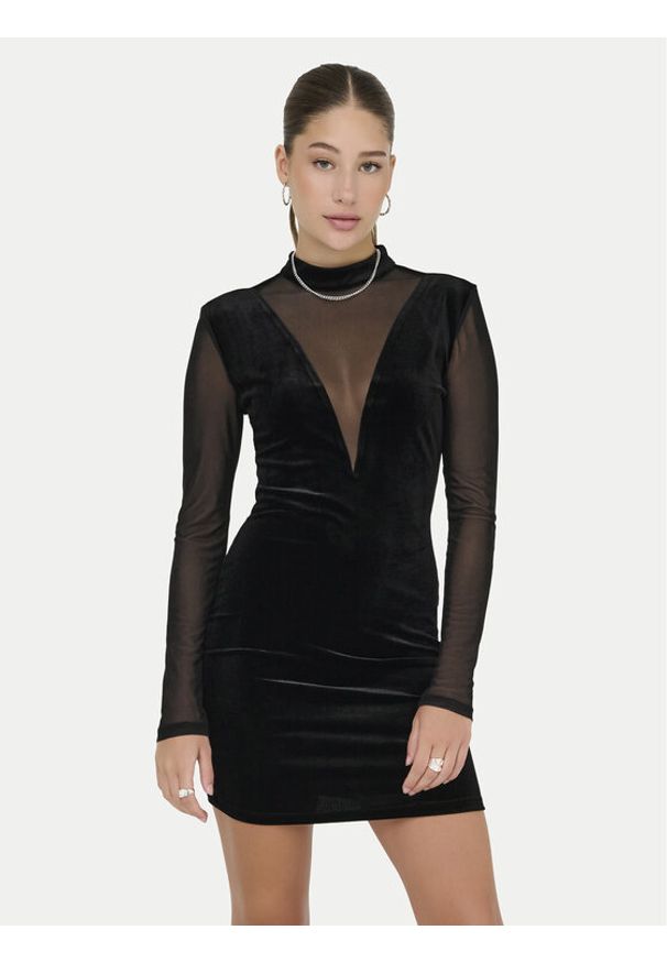 only - ONLY Sukienka koktajlowa Smooth 15360667 Czarny Slim Fit. Kolor: czarny. Materiał: syntetyk. Styl: wizytowy