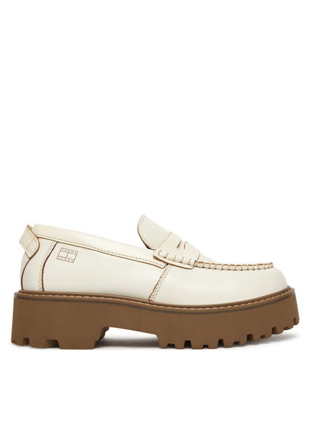 Tommy Jeans Loafersy Archive '01 Leather Loafer EN0EN03022 Kremowy. Kolor: kremowy. Materiał: skóra