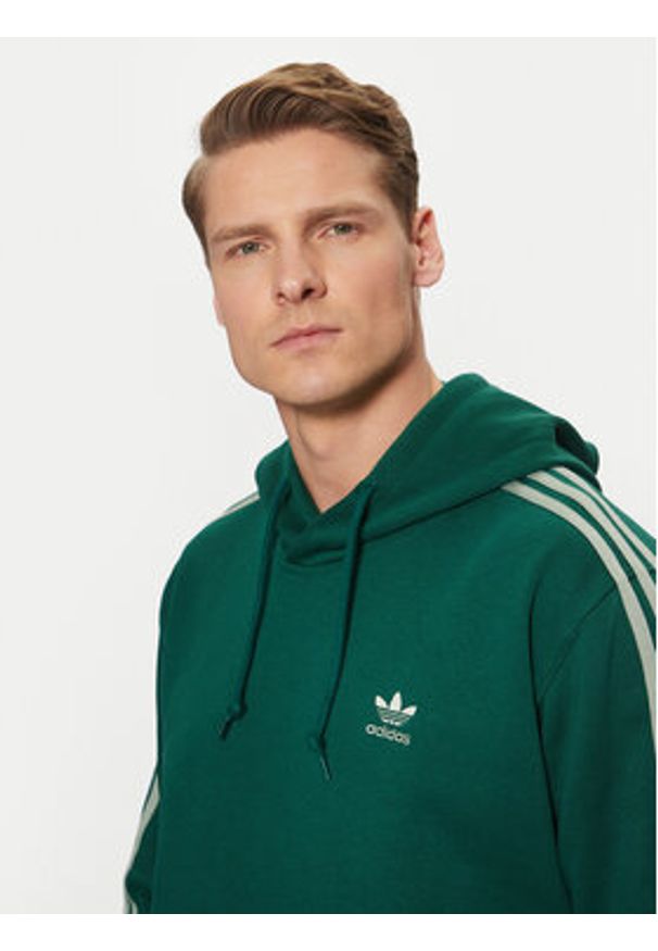Adidas - adidas Bluza adicolor Classics 3-Stripes JP1001 Zielony Regular Fit. Kolor: zielony. Materiał: bawełna
