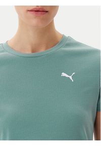 Puma T-Shirt Ess Elevated 685021 Zielony Slim Fit. Kolor: zielony. Materiał: bawełna #5