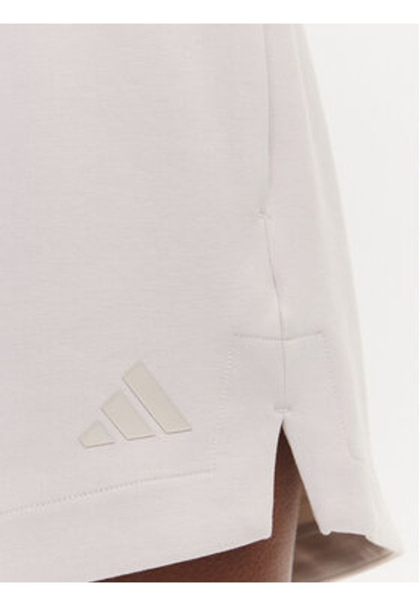 Adidas - adidas Szorty sportowe ALL SZN Soft Lux JV9877 Beżowy Loose Fit. Kolor: beżowy. Materiał: syntetyk