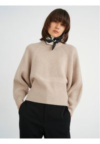 InWear Sweter Jaxy 30107519 Beżowy Feminine Fit. Kolor: beżowy. Materiał: bawełna
