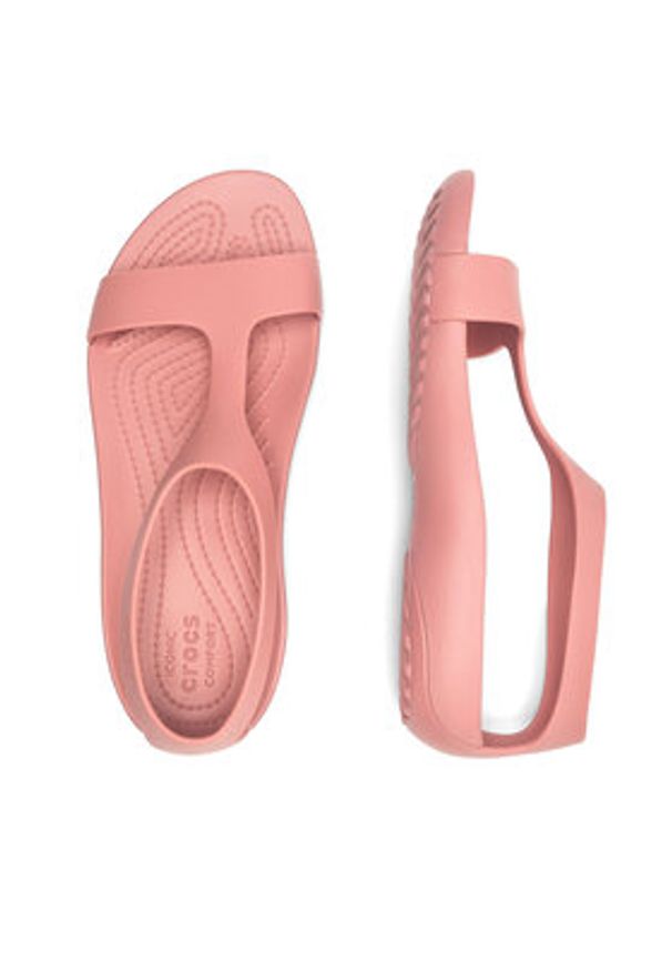 Crocs Sandały SERENA SANDAL 205469-682 Różowy. Kolor: różowy. Materiał: syntetyk