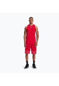 Koszulka koszykarska męska Under Armour Baseline Cotton Tank. Kolor: czerwony. Sport: koszykówka