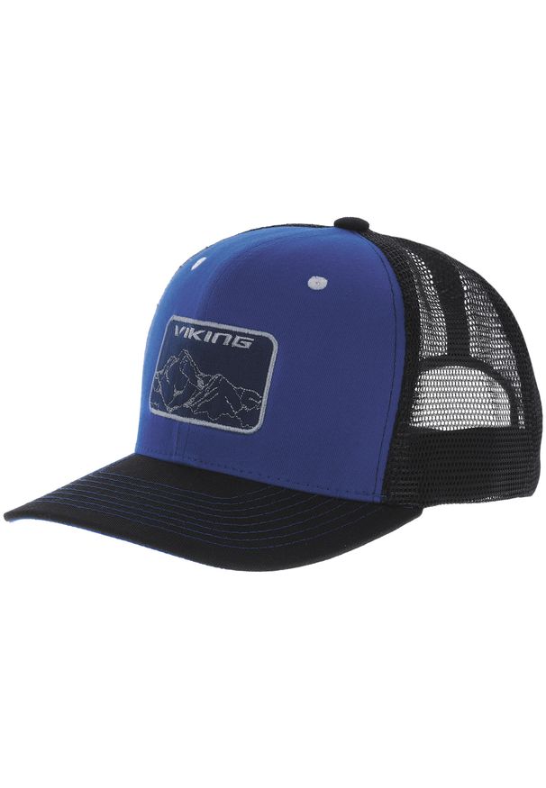 Czapka z daszkiem męska Viking Track. Kolor: niebieski, wielokolorowy, czarny. Styl: sportowy