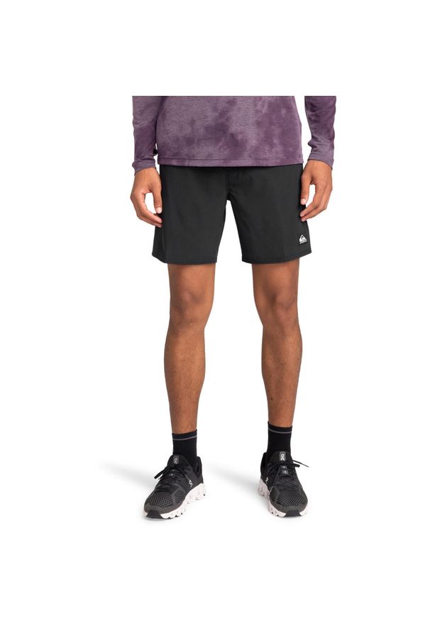 Quiksilver - Szorty treningowe dla Mężczyzn OMNI TRAINING 17" Czarny. Kolor: czarny. Materiał: poliester, materiał, elastan. Długość: krótkie. Sezon: lato