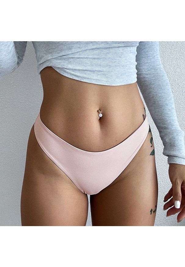 Intica - Stringi elastyczne casual damskie Pieralda. Kolor: beżowy. Materiał: tkanina, materiał