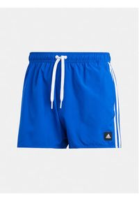 Adidas - adidas Szorty sportowe 3-Stripes CLX IS2057 Niebieski Regular Fit. Kolor: niebieski. Materiał: syntetyk. Styl: sportowy