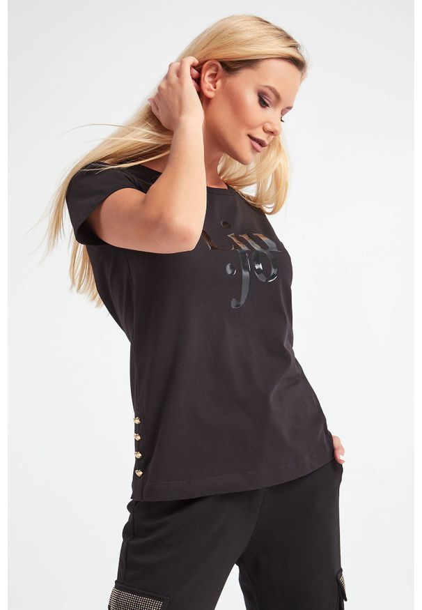 Liu Jo Sport - T-SHIRT LIU JO SPORT. Okazja: na co dzień. Długość rękawa: krótki rękaw. Długość: krótkie. Wzór: nadruk. Styl: sportowy