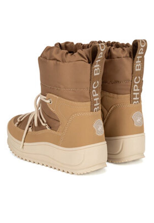 Beverly Hills Polo Club Śniegowce V12-798 Beżowy. Kolor: beżowy. Materiał: materiał