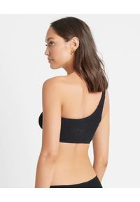 BOND-EYE AUSTRALIA - Czarny top od bikini na jedno ramię Samira. Kolor: czarny. Materiał: materiał #4