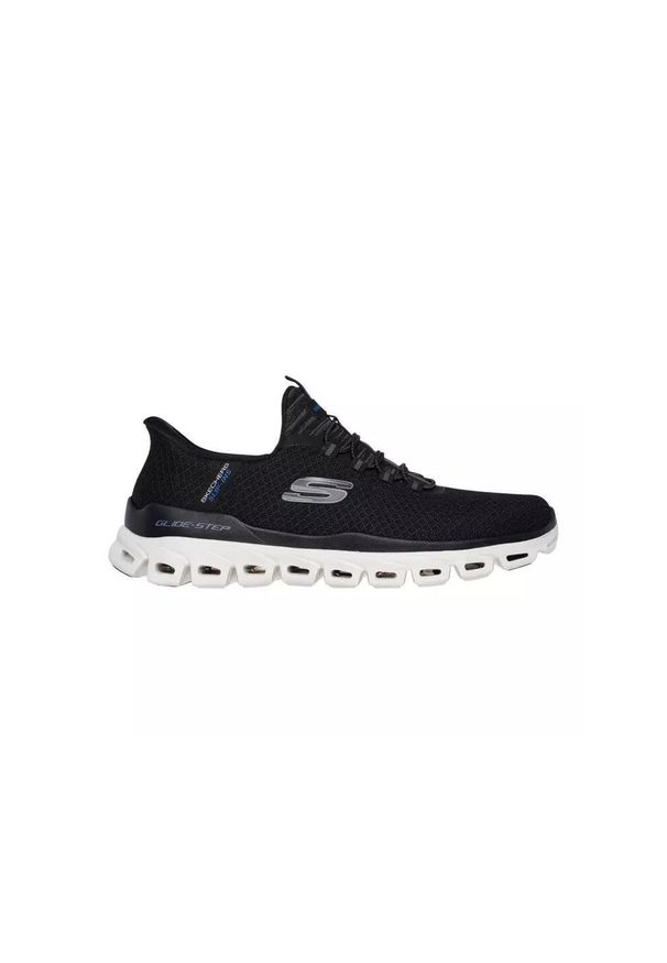 skechers - Adidasy Skechers Glide-step - Noxus, Mężczyźni. Kolor: czarny. Materiał: materiał