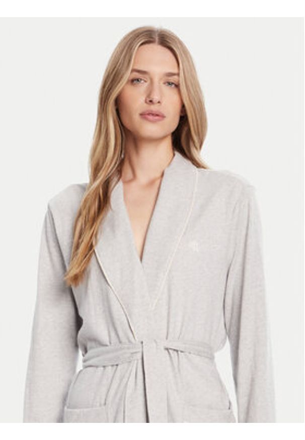 Lauren Ralph Lauren - LAUREN RALPH LAUREN Szlafrok ILN42453 Szary. Kolor: szary. Materiał: bawełna