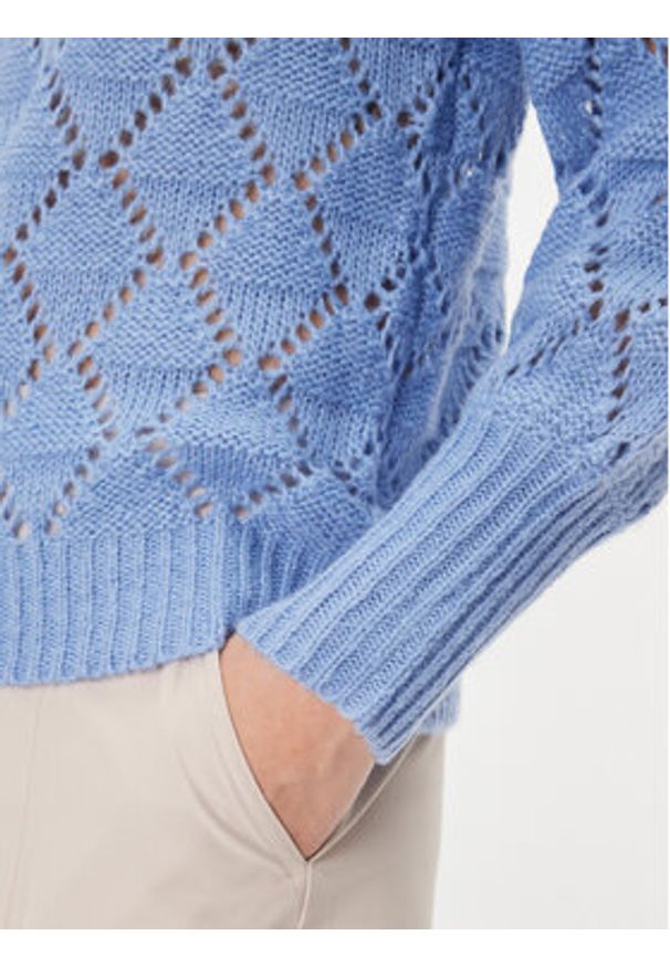Kaffe Sweter Joanna 10503658 Niebieski Regular Fit. Kolor: niebieski. Materiał: syntetyk