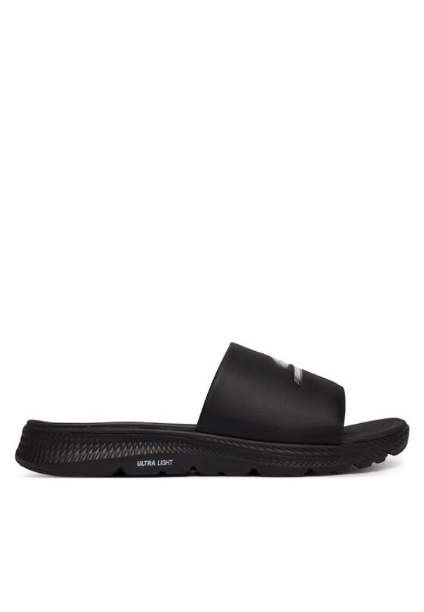 skechers - Skechers Klapki 229269/BLK Czarny. Kolor: czarny. Materiał: skóra