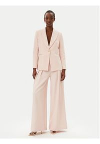 Maryley Marynarka 25EB187/M27/43PY Różowy Regular Fit. Kolor: różowy. Materiał: syntetyk