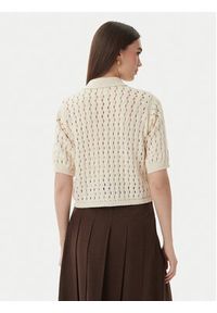 Marella Kardigan Voto 2613341055 Écru Regular Fit. Kolor: kremowy. Materiał: bawełna #5