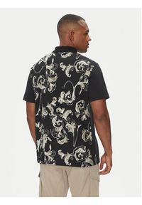 Versace Jeans Couture Polo 78GAG627 Czarny Regular Fit. Typ kołnierza: polo. Kolor: czarny. Materiał: bawełna #3
