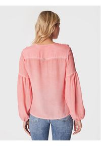 Guess Bluzka W3RH58 WF5K0 Różowy Regular Fit. Kolor: różowy. Materiał: wiskoza #3