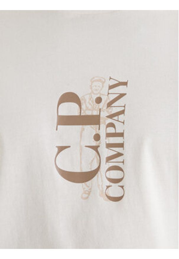 C.P. Company T-Shirt 20CMTS084A005100W Żółty Regular Fit. Kolor: żółty. Materiał: bawełna