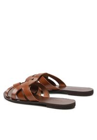 Wojas Klapki 74025-53 Czarny. Kolor: brązowy. Materiał: skóra #7