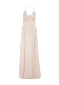 Born2be - Jasnoróżowa Sukienka Zerlaivo. Kolor: różowy. Materiał: koronka, bawełna. Wzór: aplikacja, koronka. Sezon: lato. Styl: boho. Długość: maxi #6