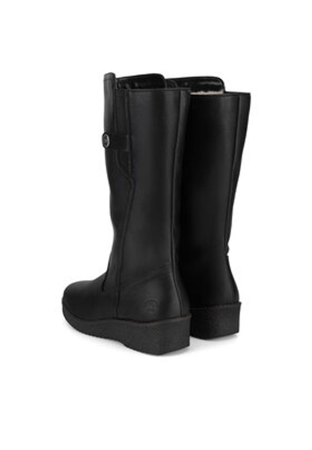 Rieker Kozaki Y4655-00 Czarny. Kolor: czarny. Materiał: skóra