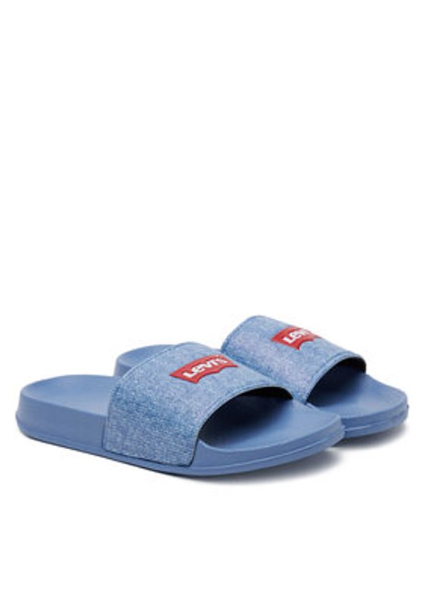 Levi's® Klapki Pool S VPOL0234S Niebieski. Kolor: niebieski. Materiał: syntetyk