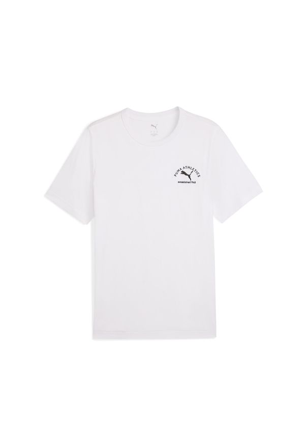 Puma - Męska koszulka PUMA Class z grafiką PUMA. Kolor: czarny, biały, wielokolorowy. Sport: bieganie