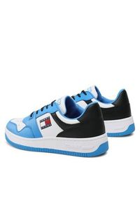 Tommy Jeans Sneakersy Basket Leather EM0EM01162 Niebieski. Kolor: niebieski. Materiał: skóra #6