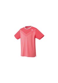 YONEX - Koszulka do teniska z krótkim rękawem męska Yonex CORAL RED AUSTRALIAN OPEN. Kolor: czerwony. Długość rękawa: krótki rękaw. Długość: krótkie