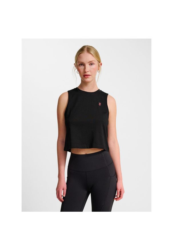 Damski tank top Hummel Hiit. Kolor: czarny. Długość rękawa: bez rękawów. Sport: fitness