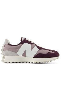 Buty New Balance U327CF - fioletowe. Okazja: na co dzień. Zapięcie: sznurówki. Kolor: fioletowy. Materiał: skóra, guma, zamsz. Szerokość cholewki: normalna