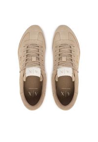 Armani Exchange Sneakersy XW002797 AF17465 U6223 Beżowy. Kolor: beżowy. Materiał: zamsz, skóra #3