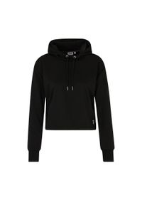 Fila - Bluza damska FILA Rheine Cropped Hoody. Kolor: czarny