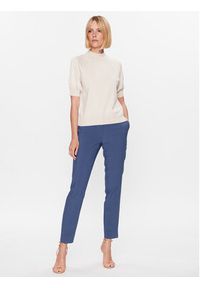 Bruuns Bazaar Spodnie materiałowe Cindy BBW2727 Niebieski Slim Fit. Kolor: niebieski. Materiał: syntetyk, materiał