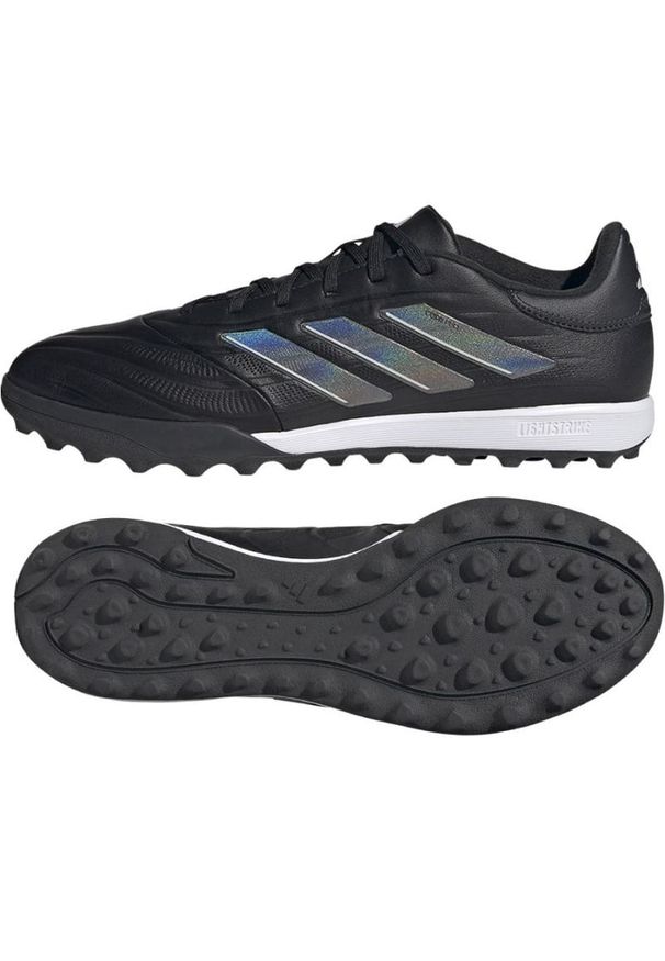 Adidas - Buty piłkarskie adidas Copa Pure.2 Tf M IE7498 czarne. Zapięcie: sznurówki. Kolor: czarny. Materiał: syntetyk, skóra, guma. Sport: piłka nożna