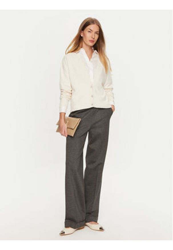 ViCOLO Kardigan 77036S Écru Regular Fit. Materiał: wiskoza