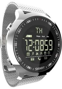 Smartwatch Lokmat MK18 Czarny Srebrny. Rodzaj zegarka: smartwatch. Kolor: srebrny, wielokolorowy, czarny