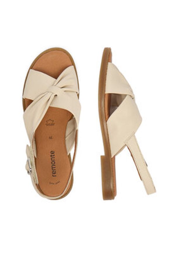 Remonte Sandały CEO-D3674-61 Beżowy. Kolor: beżowy. Materiał: skóra