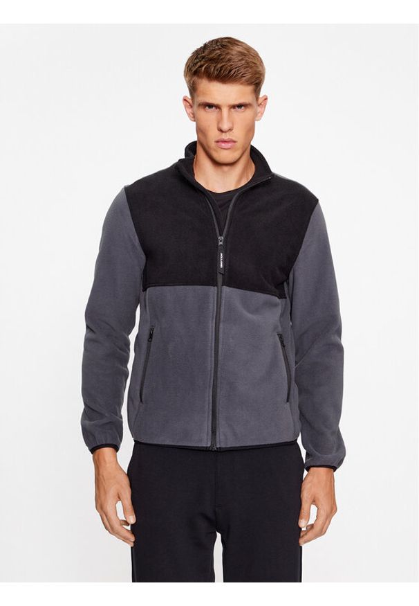 Jack & Jones - Jack&Jones Polar 12244870 Szary Regular Fit. Kolor: niebieski, szary. Materiał: syntetyk, polar