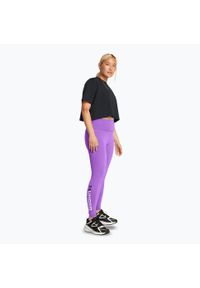 Legginsy treningowe damskie Under Armour Campus Graphic. Kolor: fioletowy