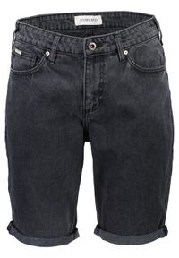 Lindbergh Szorty jeansowe 30-550000DGW Szary Loose Fit. Kolor: szary. Materiał: bawełna
