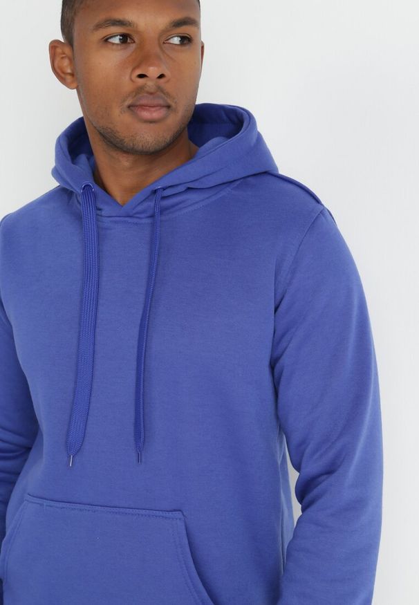Born2be - Granatowa Bluza Evoire. Okazja: na co dzień. Typ kołnierza: kaptur. Kolor: niebieski. Styl: casual
