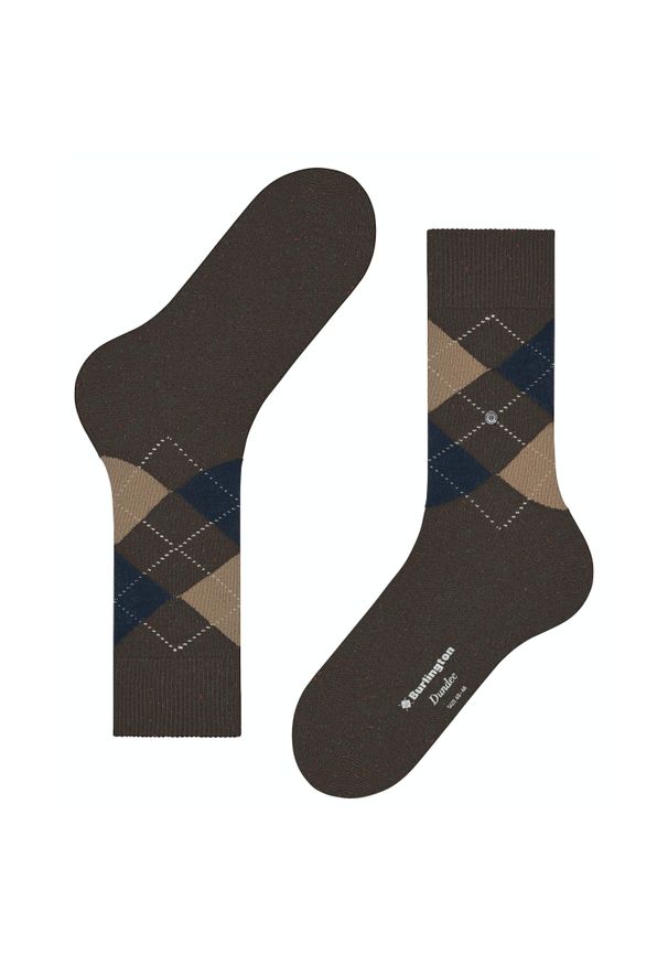 Skarpetki Burlington Dundee. Kolor: brązowy